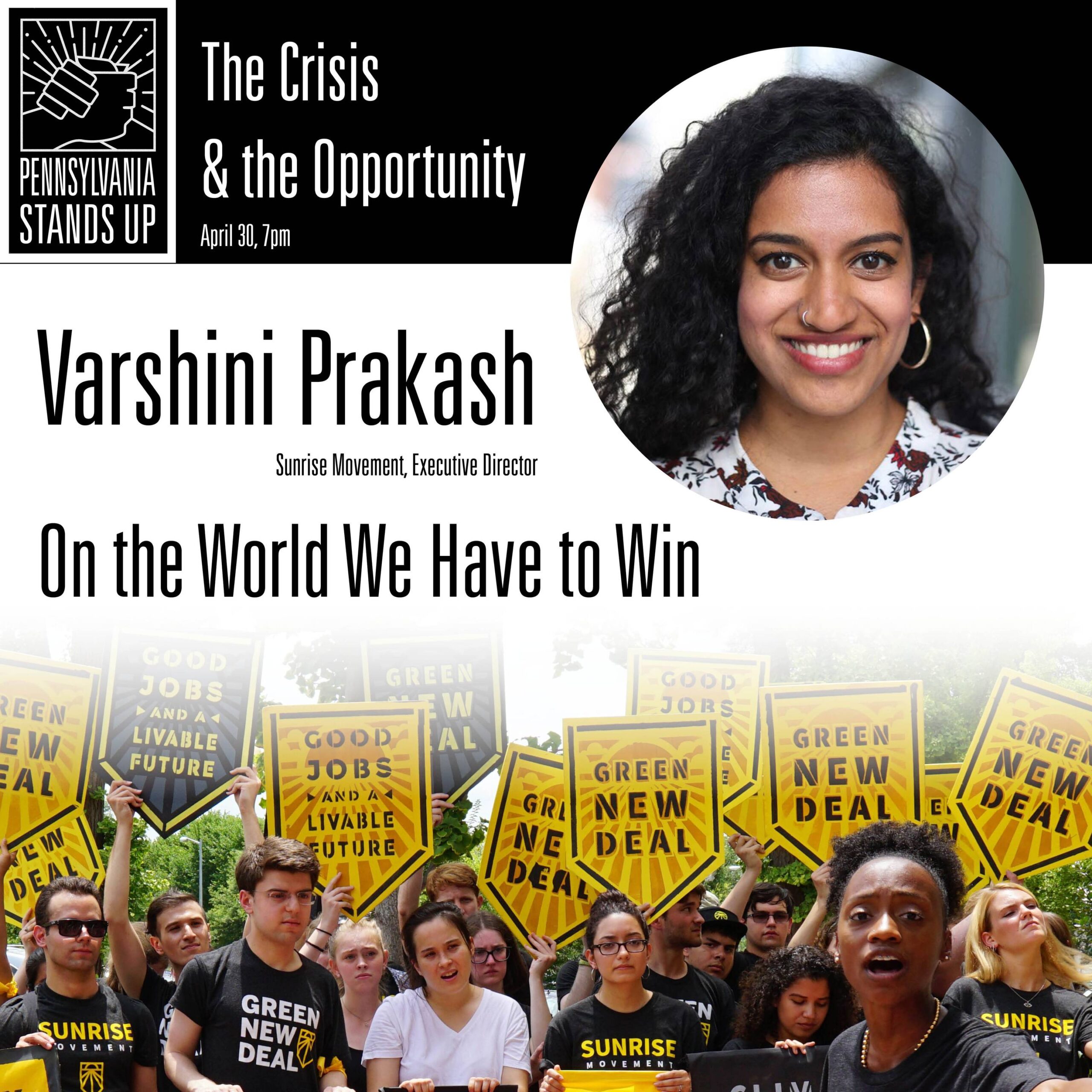 The Crisis & the Opportunity: Virtual Forum Launches with Varshini Prakash